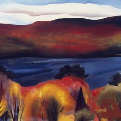 Lake George Autumn 1927（ジョージア オキーフ）ポスター Lake George, Autumn, 1927 by Georgia O'Keeffe - 24 X 34