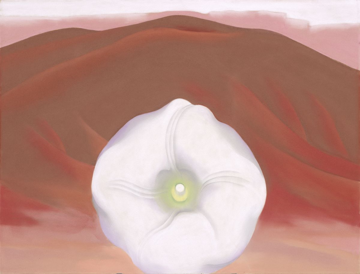 Red Hills and White Flower, peinture de Georgia O’Keeffe — Georgia O'Keeffe Museum