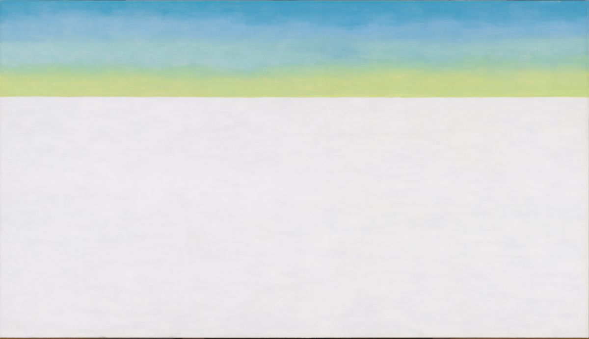 Sky Above Clouds/Yellow Horizon and Clouds, peinture de Georgia O’Keeffe — Georgia O'Keeffe Museum