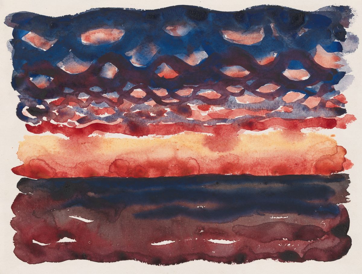 Sunrise and Little Clouds No. II, peinture de Georgia O’Keeffe — Georgia O'Keeffe Museum