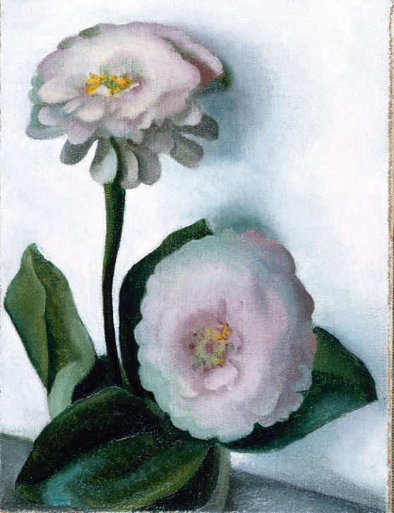 Pink Roses and Larkspur, 1931 | The Georgia O'Keeffe Museum