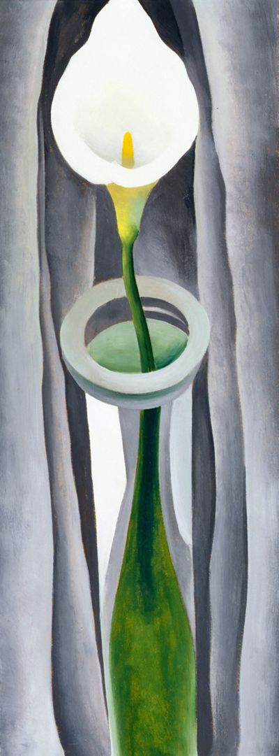 Calla Lily – Tall Glass – No. 1, 1923 | Georgia O'Keeffe Museum