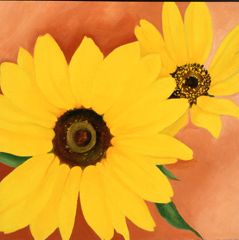 額装品/Sunflowe/ジョージア オキーフ Sunflower New Mexico 1935(ジョージア オキーフ)額装済ポスター