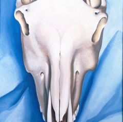 Horse's Skull on Blue, 1931 | The Georgia O'Keeffe Museum