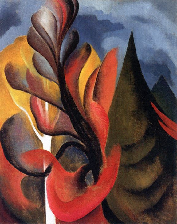 Georgia O'Keeffe,Window - newest Red and Blue Sill, 1918,large wall art,framed wall art,canvas wall art,large canvas,M583,