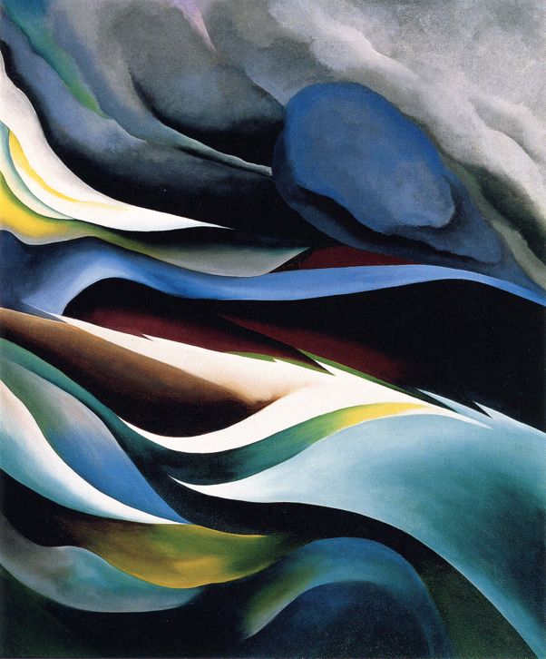 Georgia O'Keeffe PELVIS WITH MOON 1943 Lithograph, Blue Sky