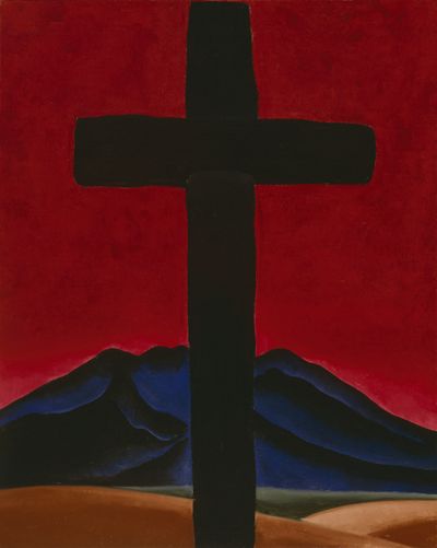Black Cross with Stars and Blue, 1929 | Georgia O'Keeffe Museum