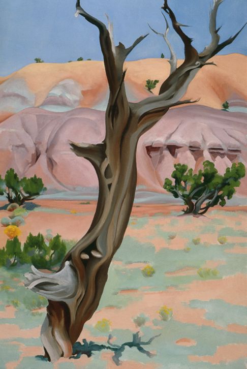 Cedar Tree with Lavender Hills, 1937 | The Georgia O'Keeffe Museum