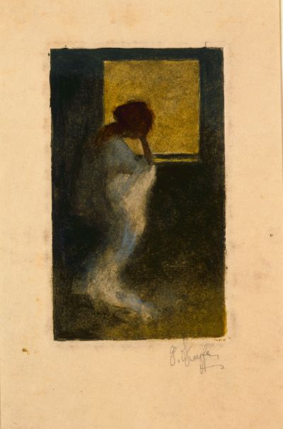 Untitled (Woman Painting), 1907–1908 | Georgia O'Keeffe Museum