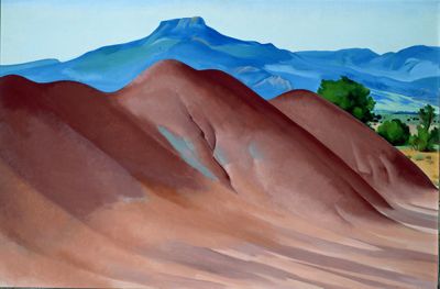 Pedernal with Red Hills, 1936 | Georgia O'Keeffe Museum: Access O