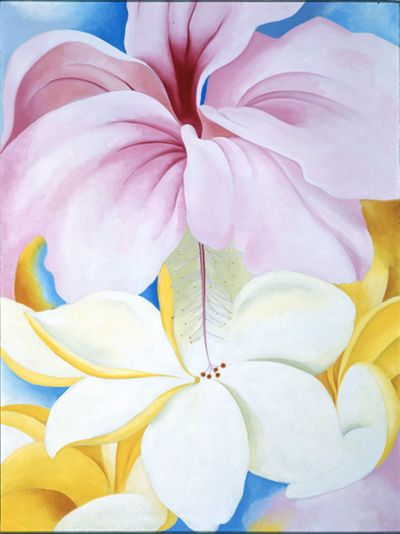 Hibiscus with Plumeria, 1939 | Georgia O'Keeffe Museum: Access O