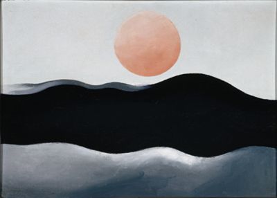THE LONG GOODBYE Ⅰ 油彩画　F8号 Sunset, Long Island, 1939 | Georgia O'Keeffe Museum: Access O'Keeffe