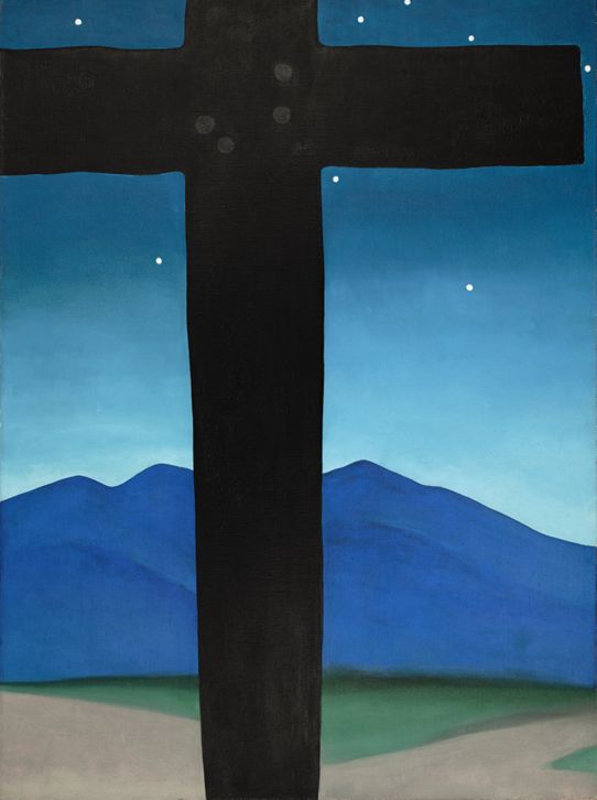 Black Cross with Stars and Blue, 1929 | The Georgia O'Keeffe