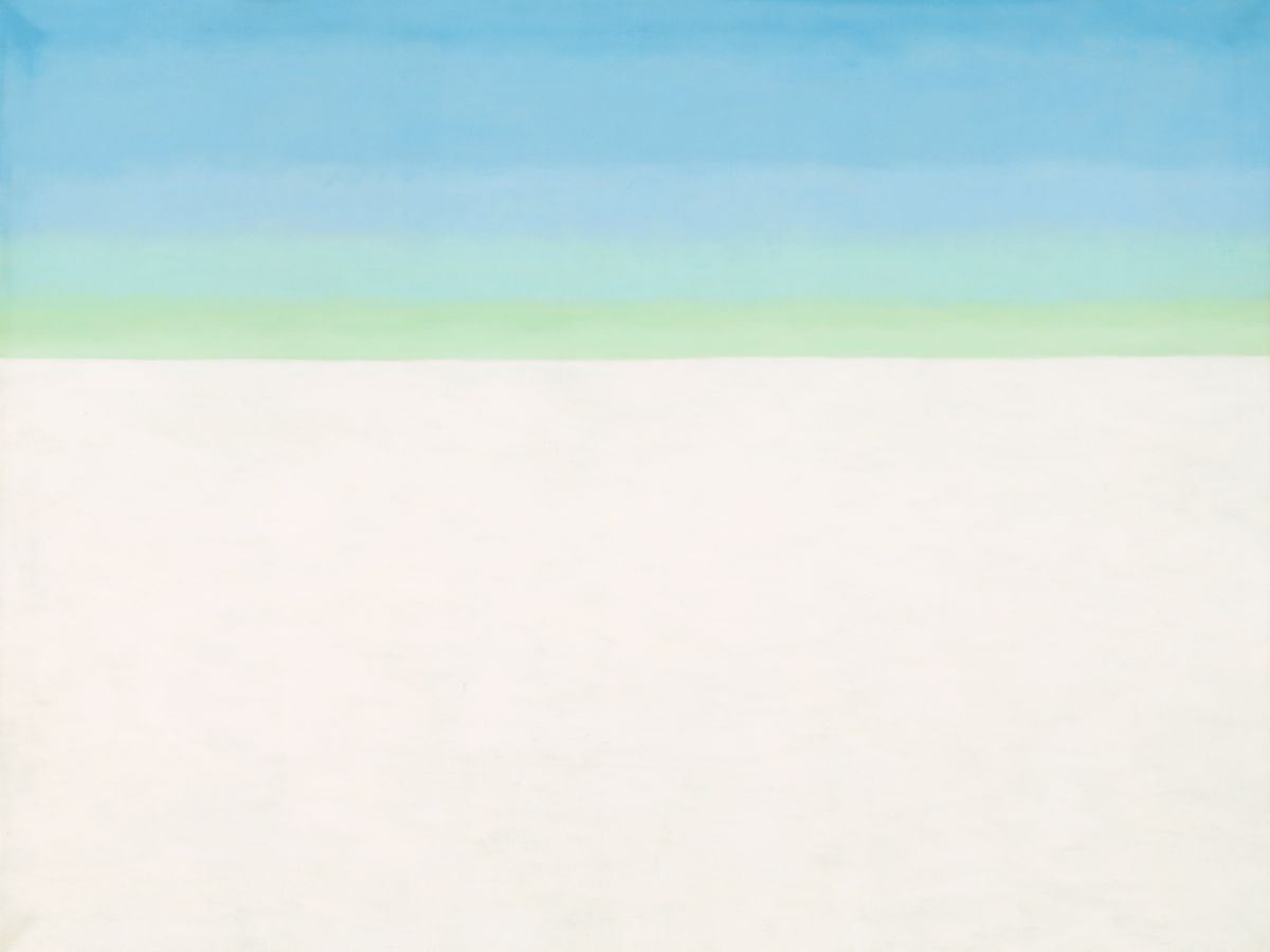 Sky with Flat White Cloud, peinture de Georgia O’Keeffe — National Gallery of Art (NGA)
