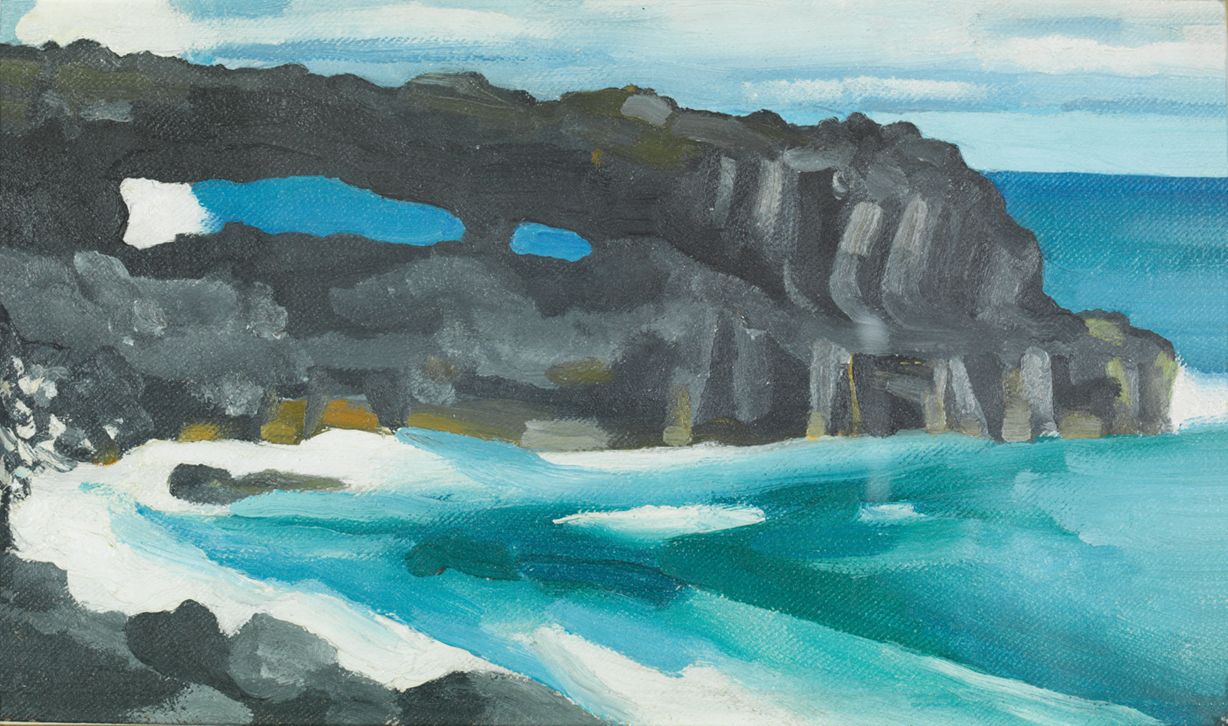 Black Lava Bridge, Hāna Coast – No. 2, 1939 | Georgia O'Keeffe