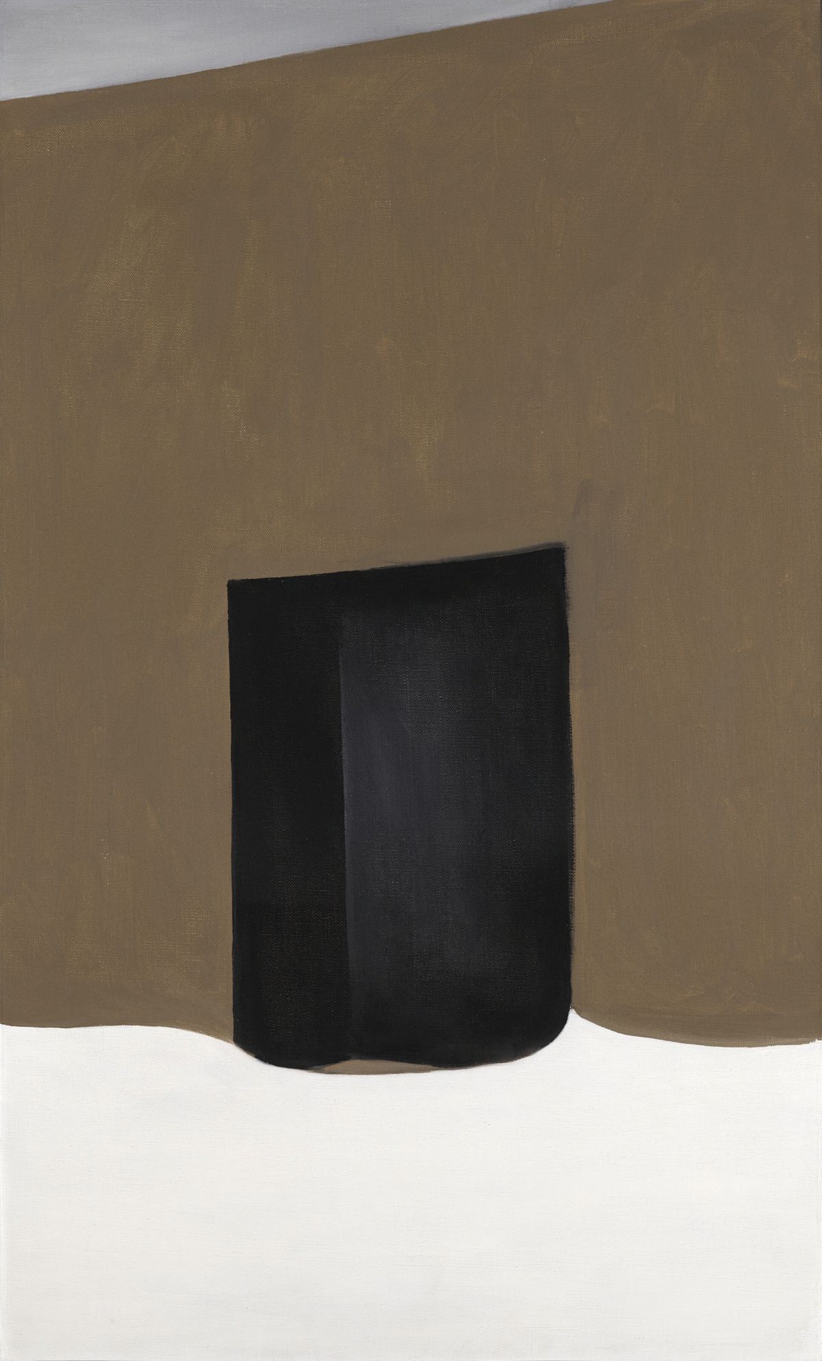Black Door with Snow II, peinture de Georgia O’Keeffe — Milwaukee Art Museum