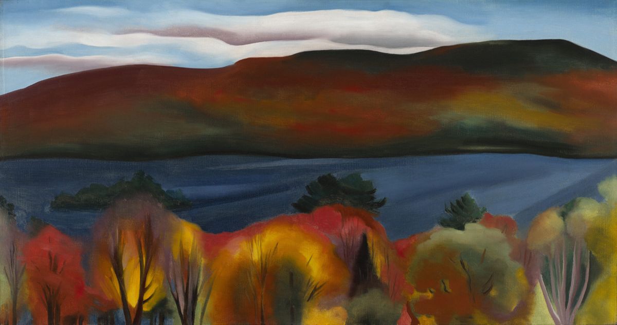 Lake George Autumn, peinture de Georgia O’Keeffe — Milwaukee Art Museum