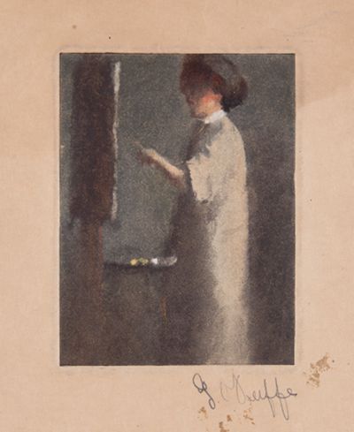 Untitled (Woman Painting), 1907–1908 | Georgia O'Keeffe Museum