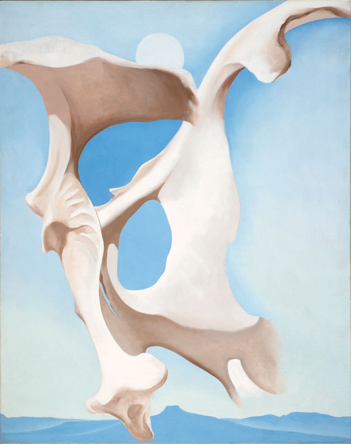 Pelvis with the Moon – New Mexico, peinture de Georgia O’Keeffe — Norton Museum of Art