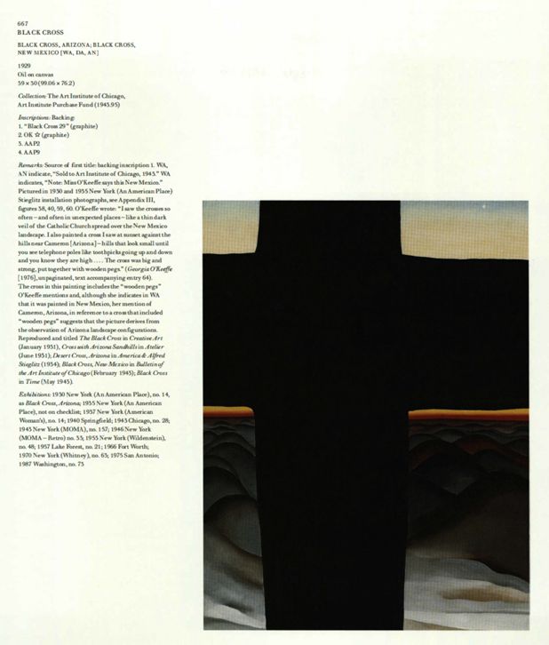 Black Cross, 1929 | Georgia O'Keeffe Museum: Access O'Keeffe
