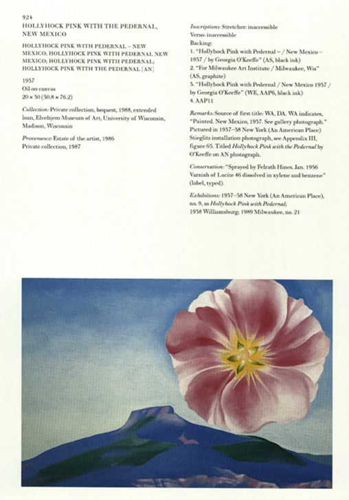 Hollyhock Pink with the Pedernal, New Mexico, 1937 | Georgia O