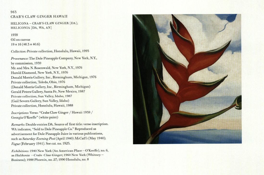 Crab's Claw Ginger Hawaii, 1939 | Georgia O'Keeffe Museum: Access