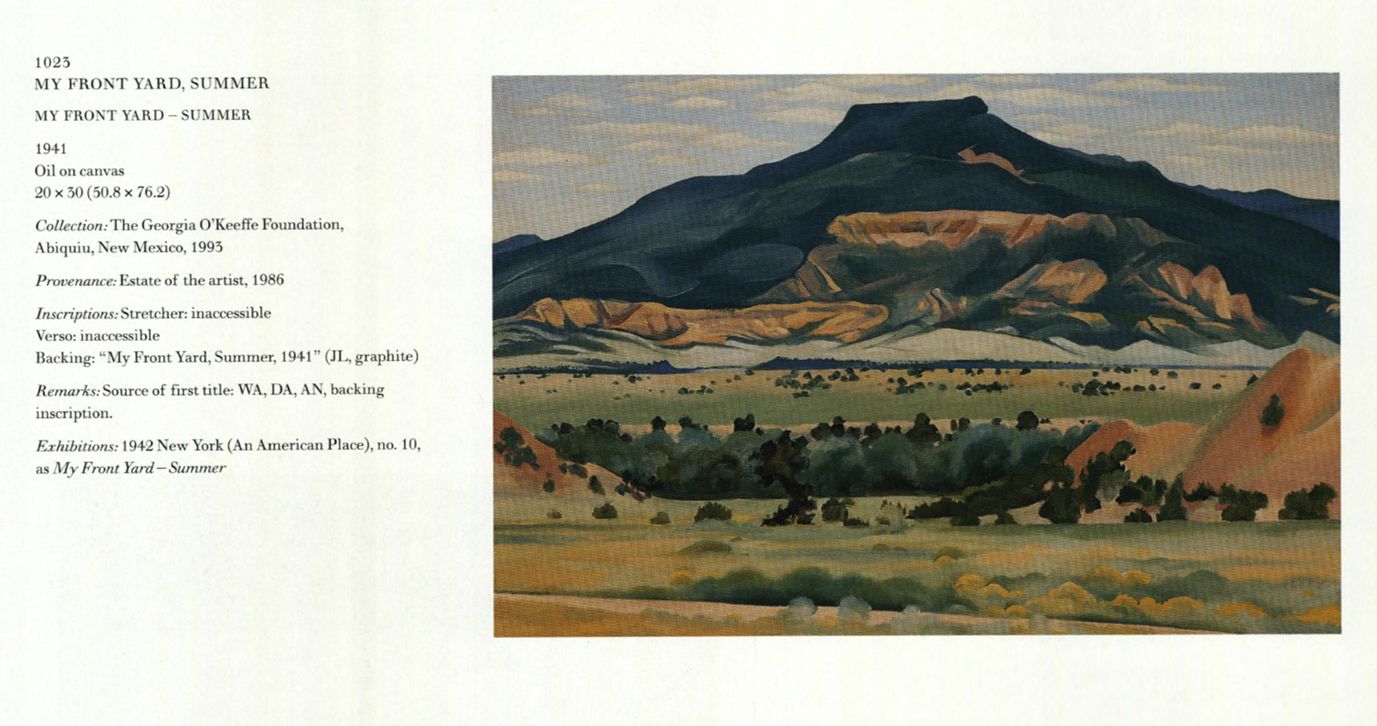 My Front Yard, Summer, 1941 | Georgia O'Keeffe Museum: Access O'Keeffe