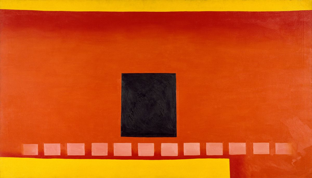 Black Door with Red, peinture de Georgia O’Keeffe — Chrysler Museum of Art