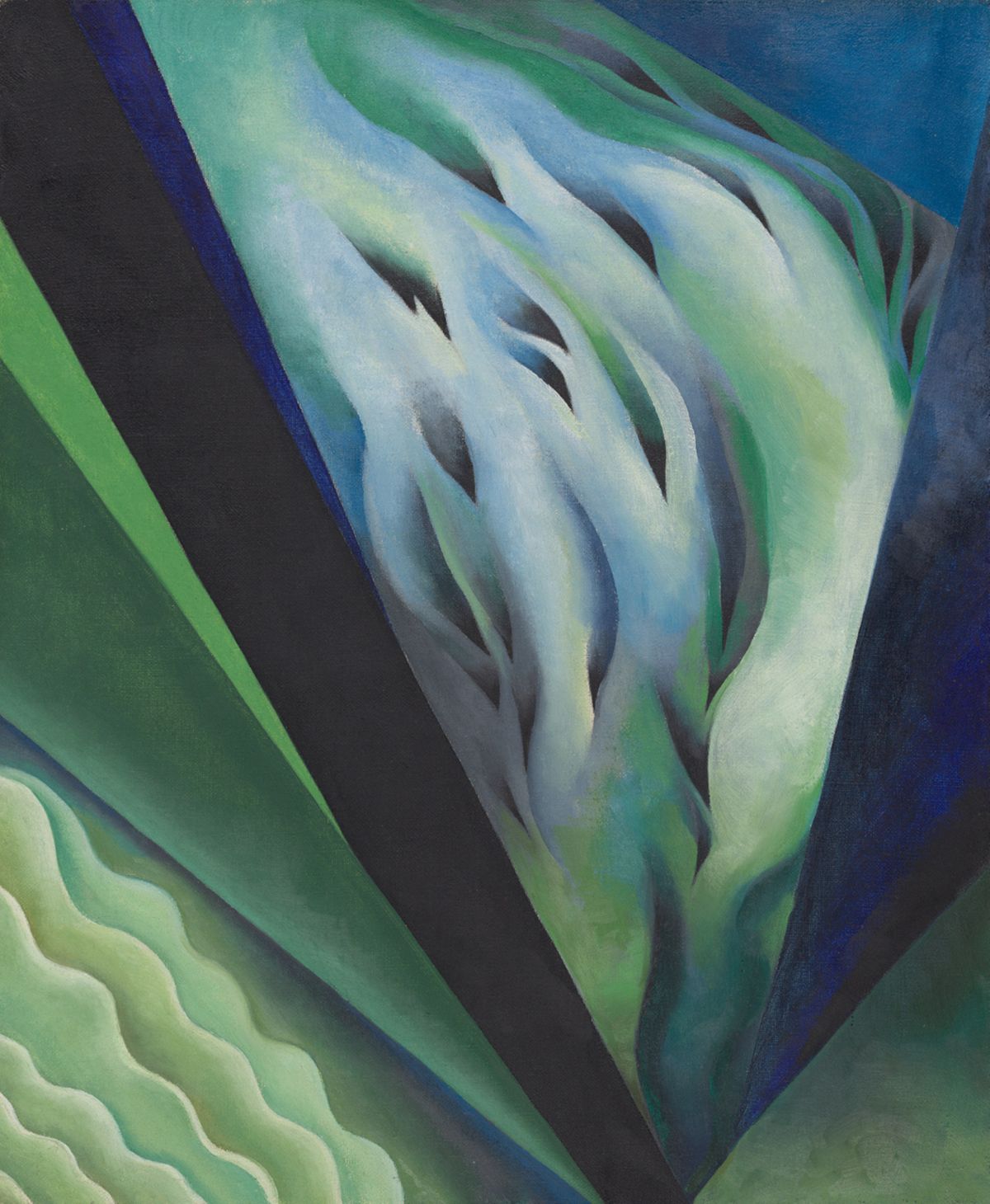 Blue and Green Music, peinture de Georgia O’Keeffe — Art Institute of Chicago